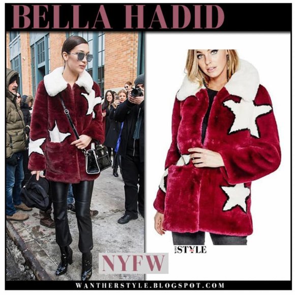 GUESS FAUX FUR COAT - Picture 1 of 5